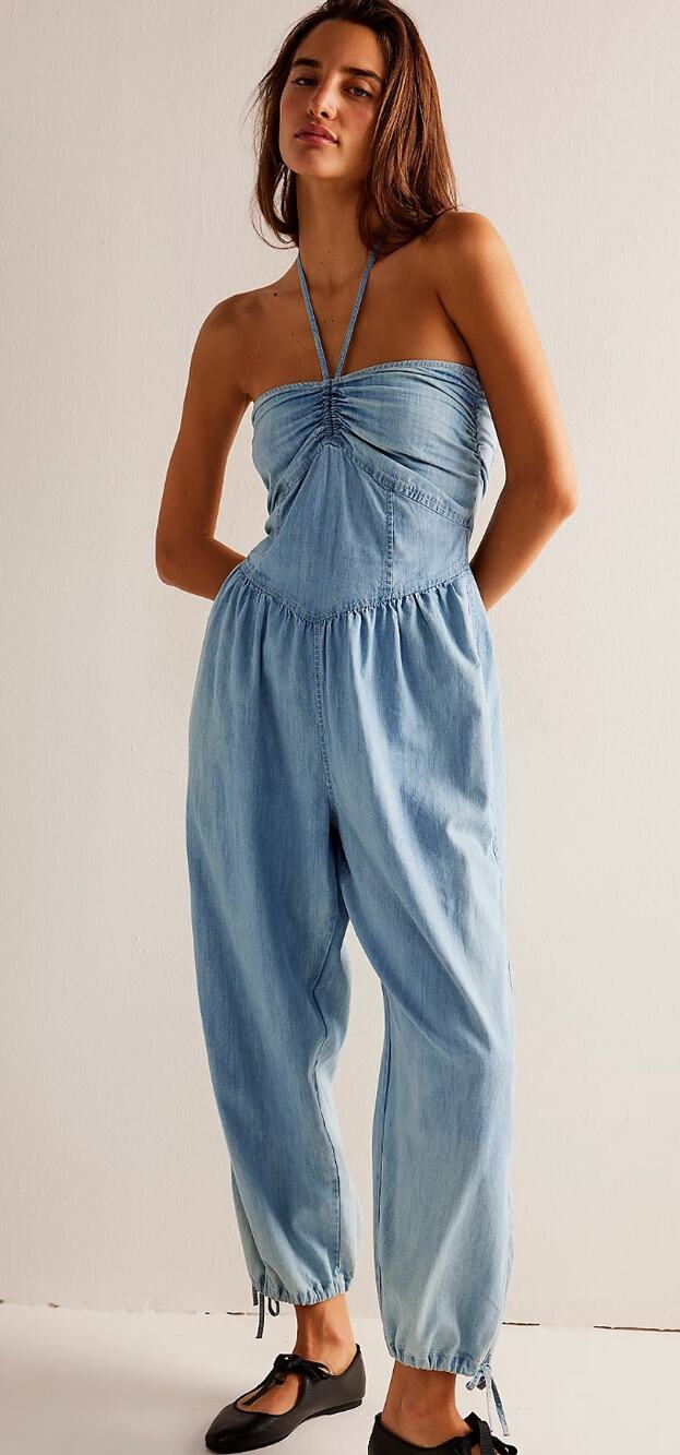 NWOT Free People We the Free Scenic Route Jumpsuit